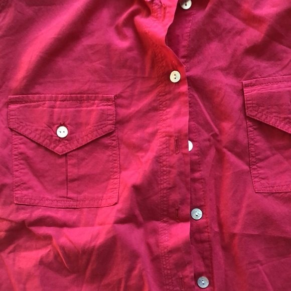 i jeans by buffalo Red button down size large - Picture 4 of 4